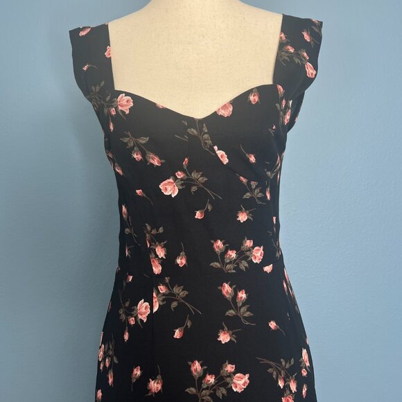 Reformation • Fulton Dress in Romy Black Rosebud Floral • Size 4 - Picture 12 of 12